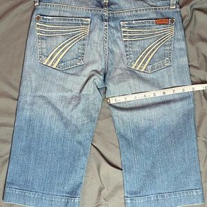 Seven 7 for All Man Kind Bermuda Jean Shorts Sz 25